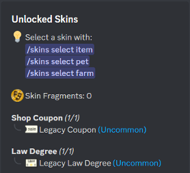 Skins view embed