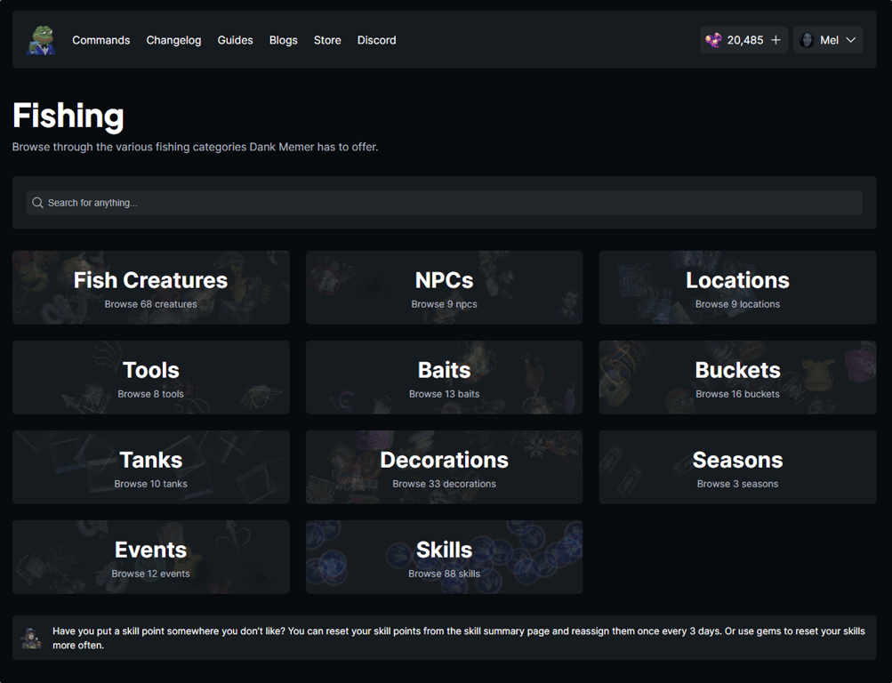Fishing Knowledgebase Home @90%