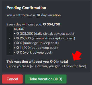 Vacation embed
