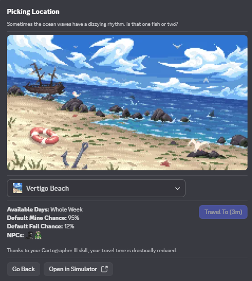 Traveling to a new location.