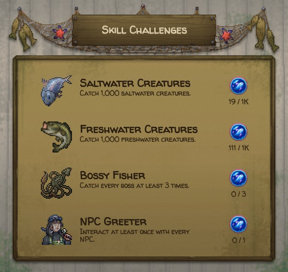 Skill Challenges page.