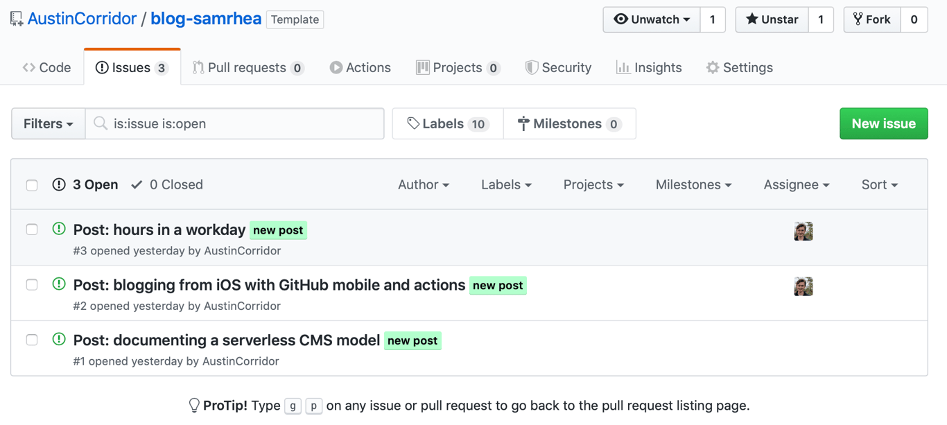 GitHub Issues