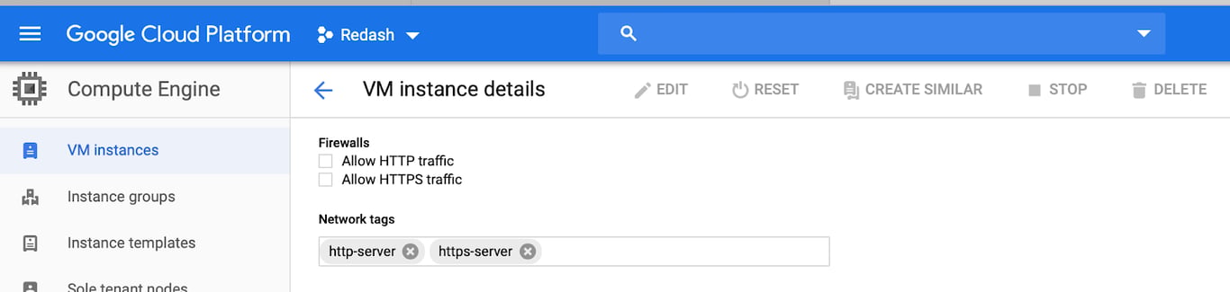 Allow HTTP