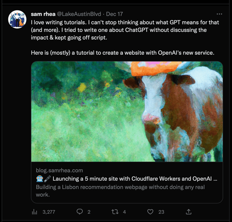 Twitter Post