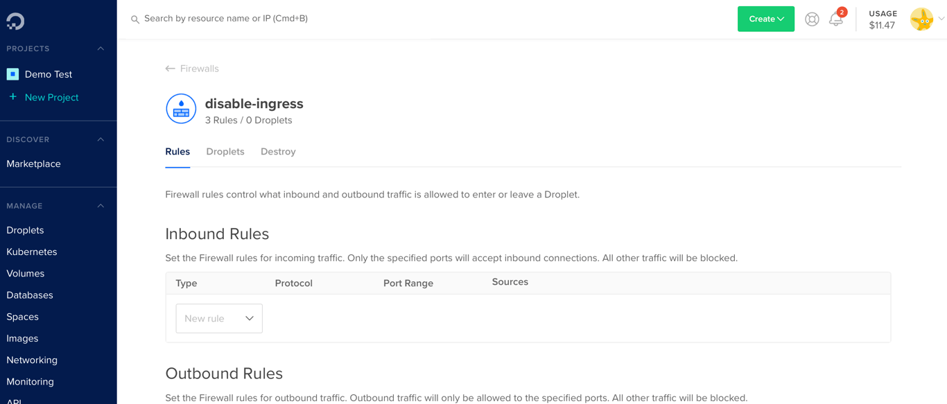 Disable Ingress
