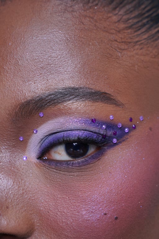 Close-up fashion portrait