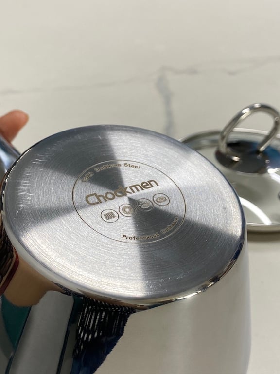 Quánh inox liền đáy size 13cm nhà chockmen