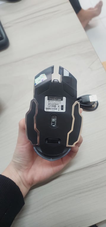 Chuột Bluetooth/Wireless T-Wolf Q13B - Xám