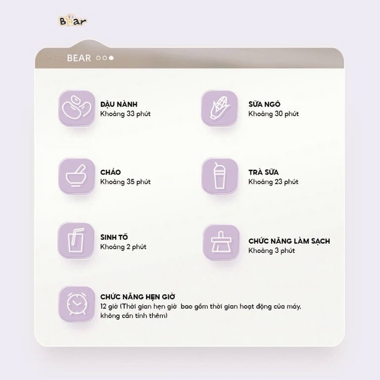 MÁY LÀM SỮA HẠT BEAR 0.6L SB-SH06D