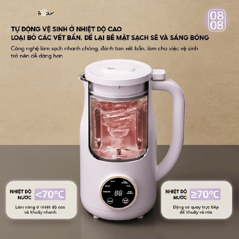 MÁY LÀM SỮA HẠT BEAR 0.6L SB-SH06D