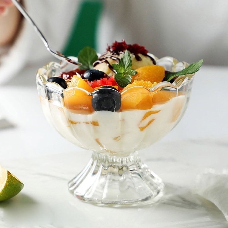 SET 6 LY KEM THUỶ TINH 120ml