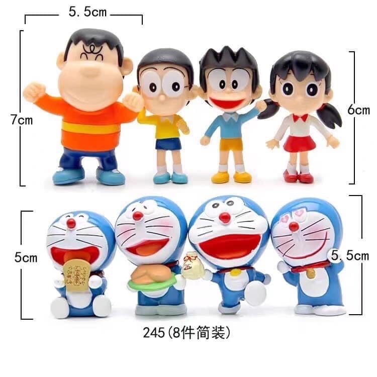 Set 8 tượng doreamon