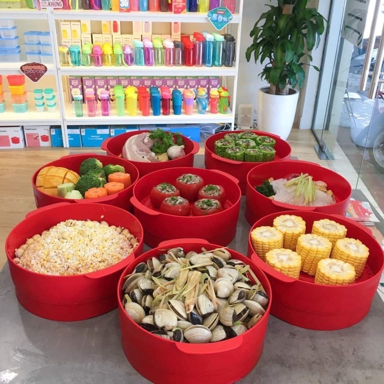 Xửng hấp TUPPERWARE 2 tầng