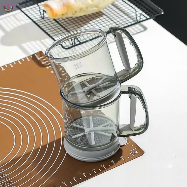 Ca Rây Bột Làm Bánh Bằng Nhựa Có Vạch Đo Lường