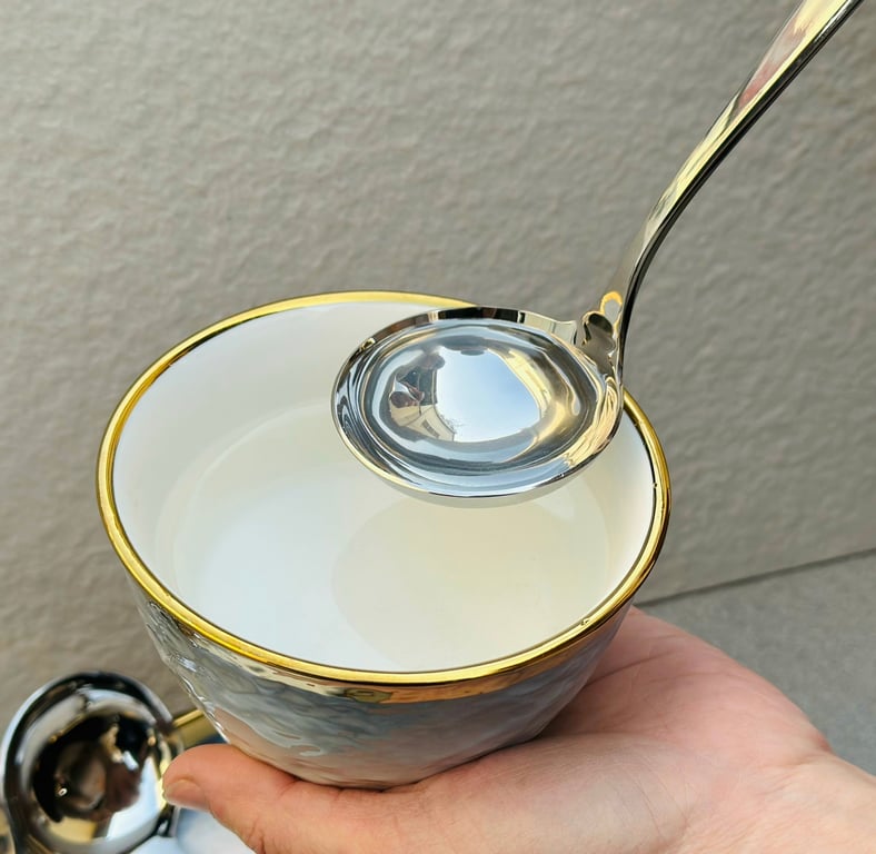 Muôi canh inox tráng gương cao cấp WMF 19cm