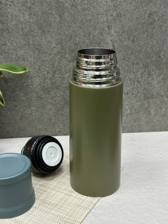 BÌNH GIỮ NHIỆT CAO CẤP KÈM NẮP CỐC YOSHIYAMA 350ML