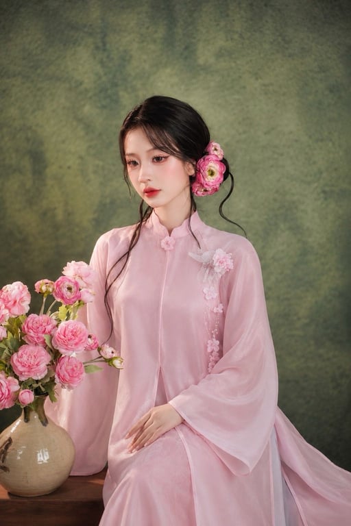 AD 6 tà lót gấm voan tơ hồng S/M