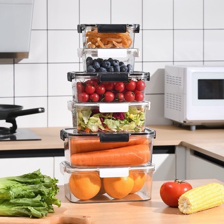 Bộ 3 Hộp Chữ Nhật đựng thực phẩm Nhựa ABS