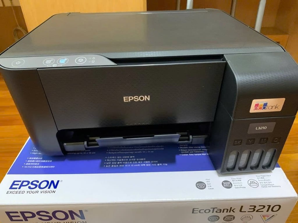 Máy In Phun Màu Epson EcoTank L3210 - Đa Năng Chính Hãng