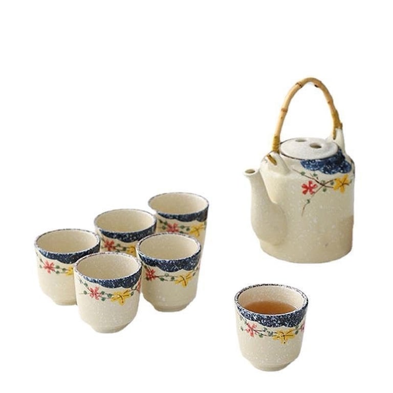 BỘ ẤM TRÀ GỐM SỨ CAO CẤP HOA VĂN CỔ ❤️