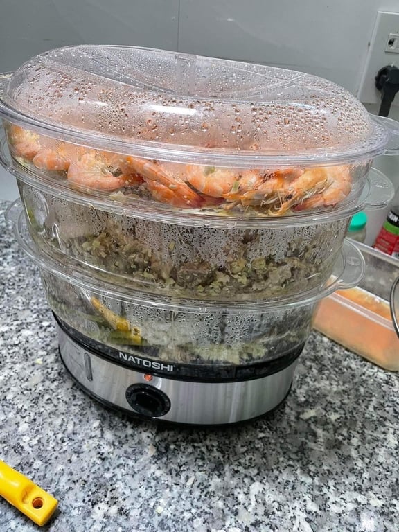 NATOSHI - NỒI HẤP 3 TẦNG NATOSHI NS09 9 LÍT