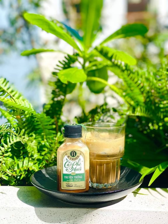 Coffee muối Gốc Huế H'Thanh vị truyền thống chai 120ml