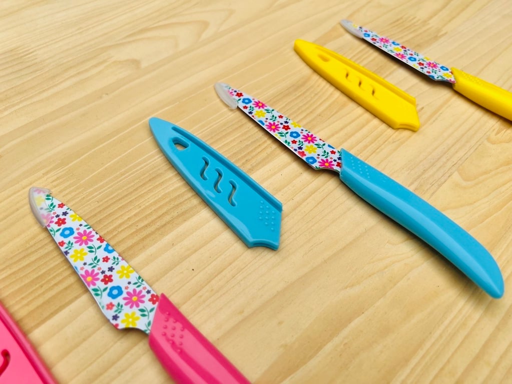 dao gọt hoa quả có nắp đậy của Nhật (mẫu hoa) siêu sắc