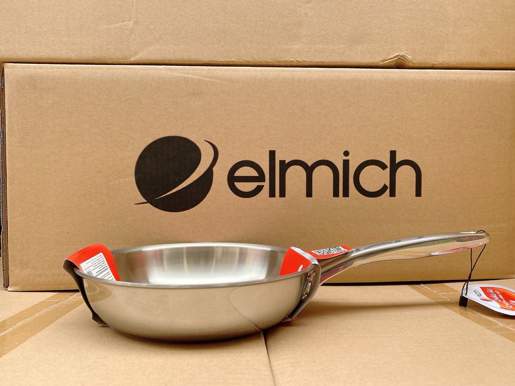 Chảo xào inox #Trimax 1 quai đáy liền nguyên khối sz 20cm