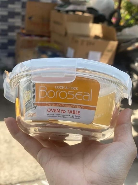 Hộp thuỷ tinh Lock&Lock tròn 400ml