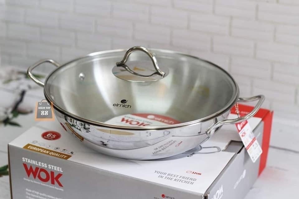 CHẢO INOX 5 ĐÁY ELMICH HÀNG NGUYÊN ZIN CHÍNH HÃNG