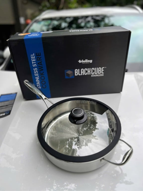 CHẢO INOX 3 LỚP ĐÁY LIỀN THÀNH CAO KIMS COOK 28CM