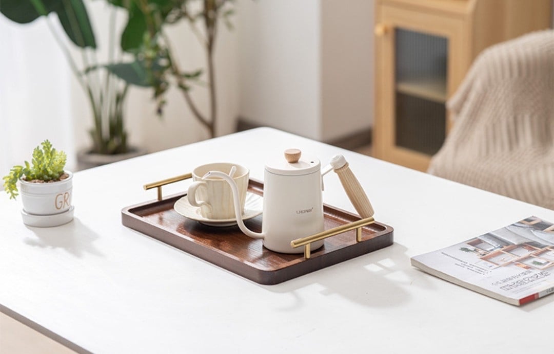 KHAY TRÀ VUÔNG CÓ TAY CẦM PHONG CÁCH NHẬT