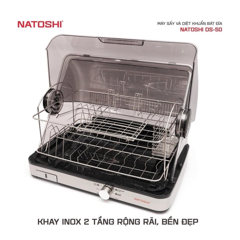 MÁYSẤY BÁT ĐĨA VÀ DIỆT KHUẨN NATOSHI D46L