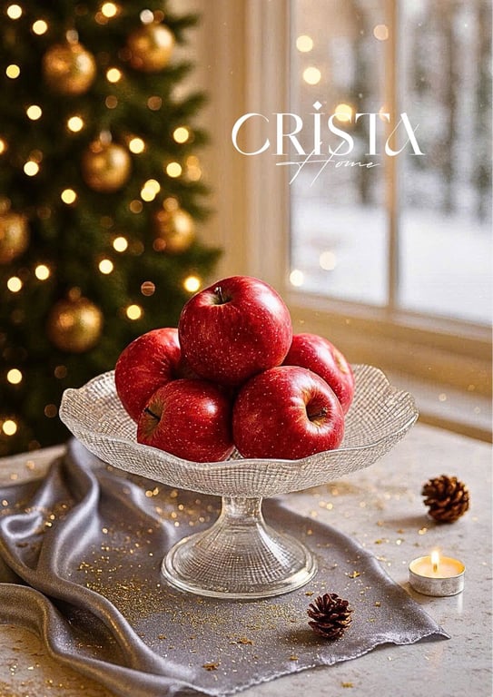 ĐĨA CHÂN BỒNG VÂN LƯỚI  CRISTA HOME 24CM CAO CẤP