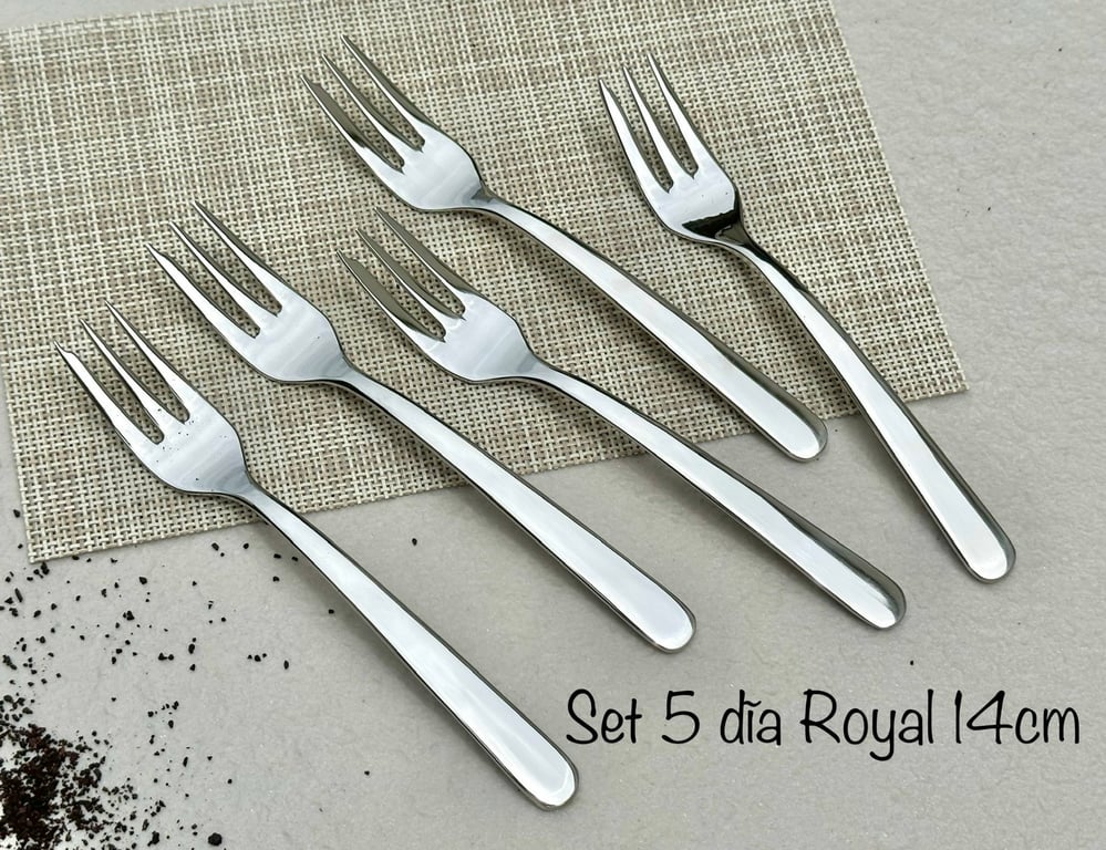 Set 5 Dĩa inox hãng Royal Van Kempen
