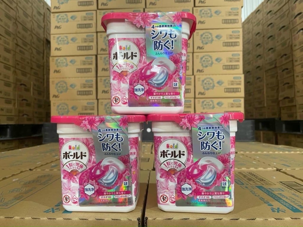 HỘP VIÊN GIẶT XẢ BOLD 4 IN 1 Nhật Bản