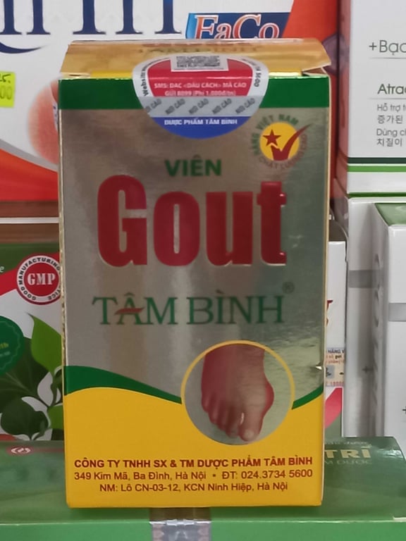 Gout tâm bình h/60 viên