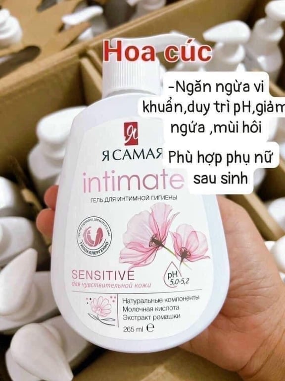 Dung dịch vệ sinh INTIMATE (hàng Nga)
