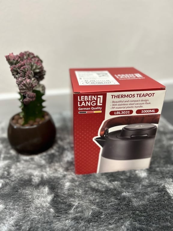 Ấm pha trà giữ nhiệt có lọc trà dung tích 1L Lebenlang LBL3031