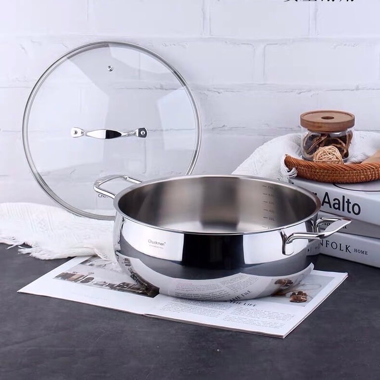 CKM72 – NỒI LẨU, NỒI LUỘC GÀ THÀNH THẤP CHOCKMEN 30CM