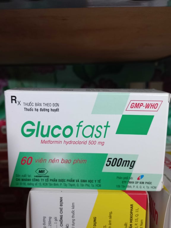 Metformin 500mg MEBIPHAR hộp 60 viên