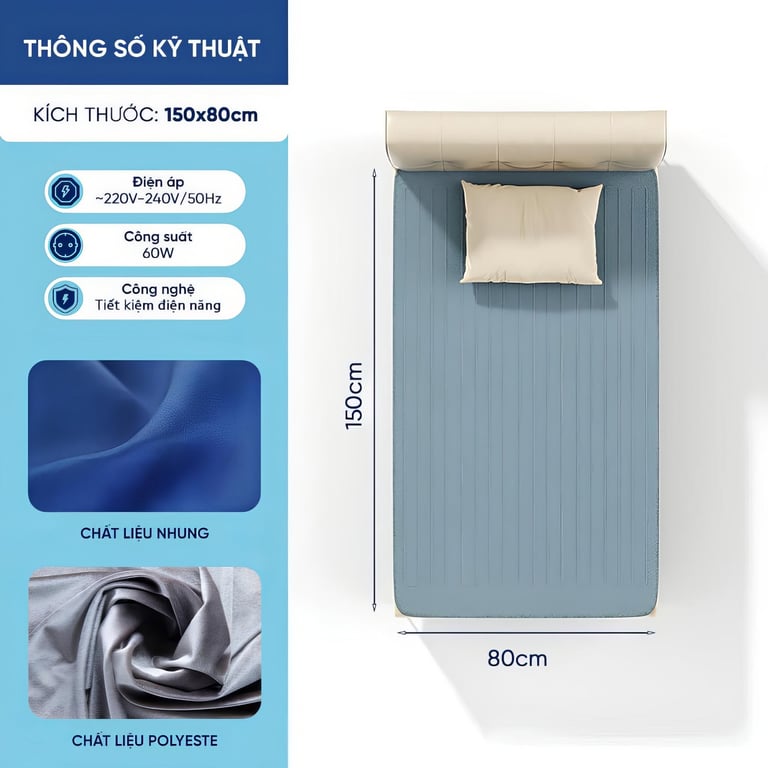 CHĂN ĐỆM ĐIỆN RAPIDO