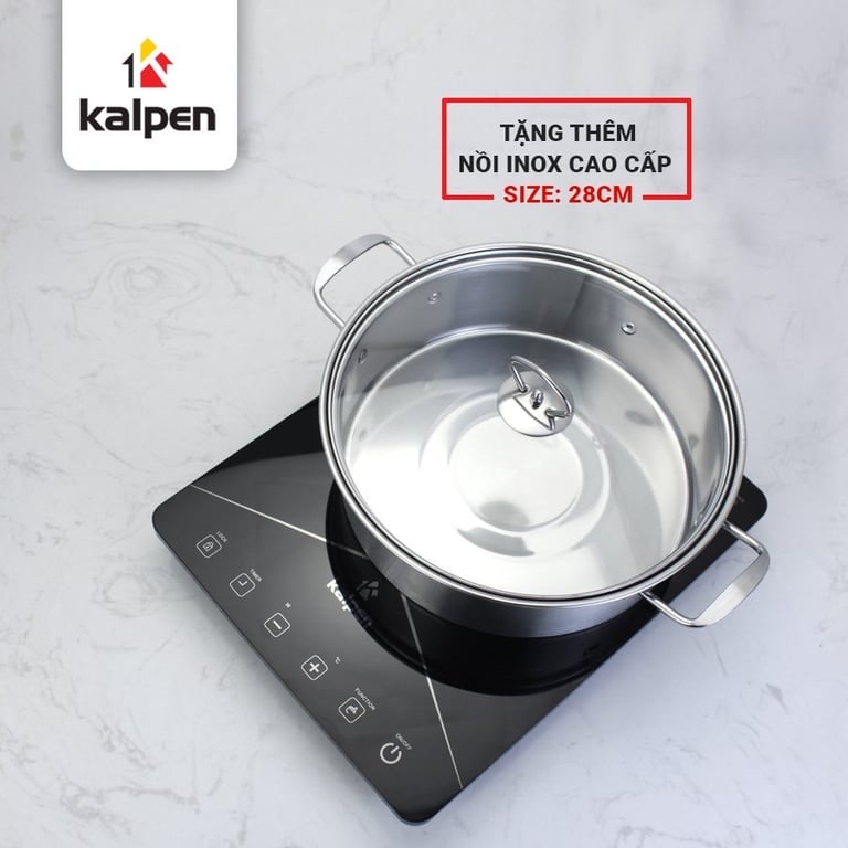 BẾP TỪ ĐƠN KALPEN ICK-1616 TẶNG KÈM NỒI LẨU SIZE 26CM