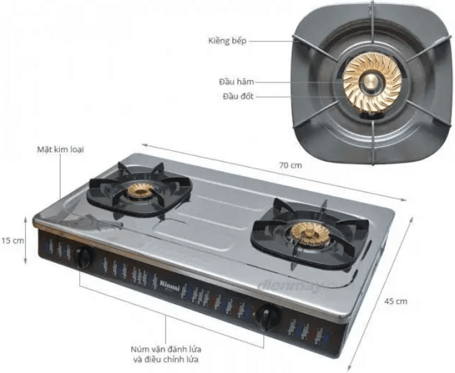 BẾP GAS RINNAI RV-377(S)N
