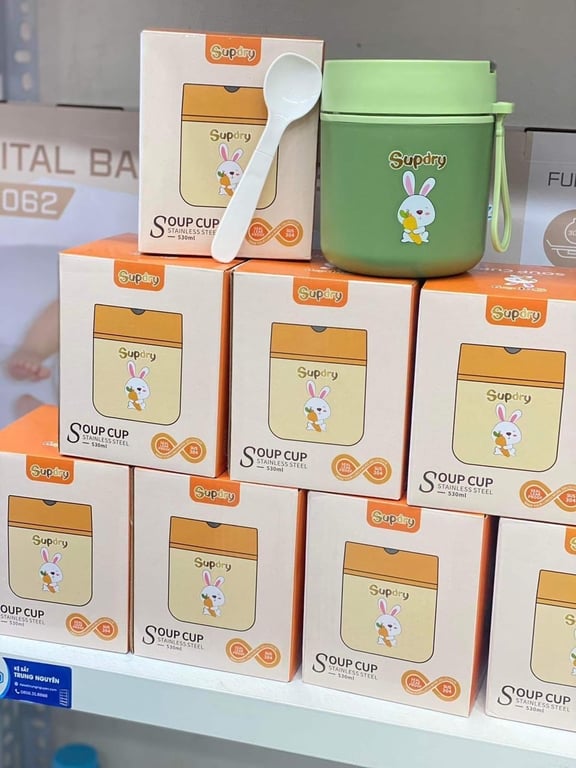 BÌNH Ủ CHÁO GIỮ NHIỆT SUPDRY 530ml