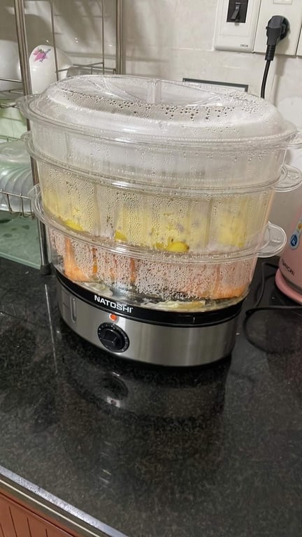 NATOSHI - NỒI HẤP 3 TẦNG NATOSHI NS09 9 LÍT