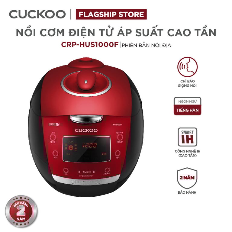 Nồi cơm điện tử áp suất cao tần Cuckoo 1.8 lít