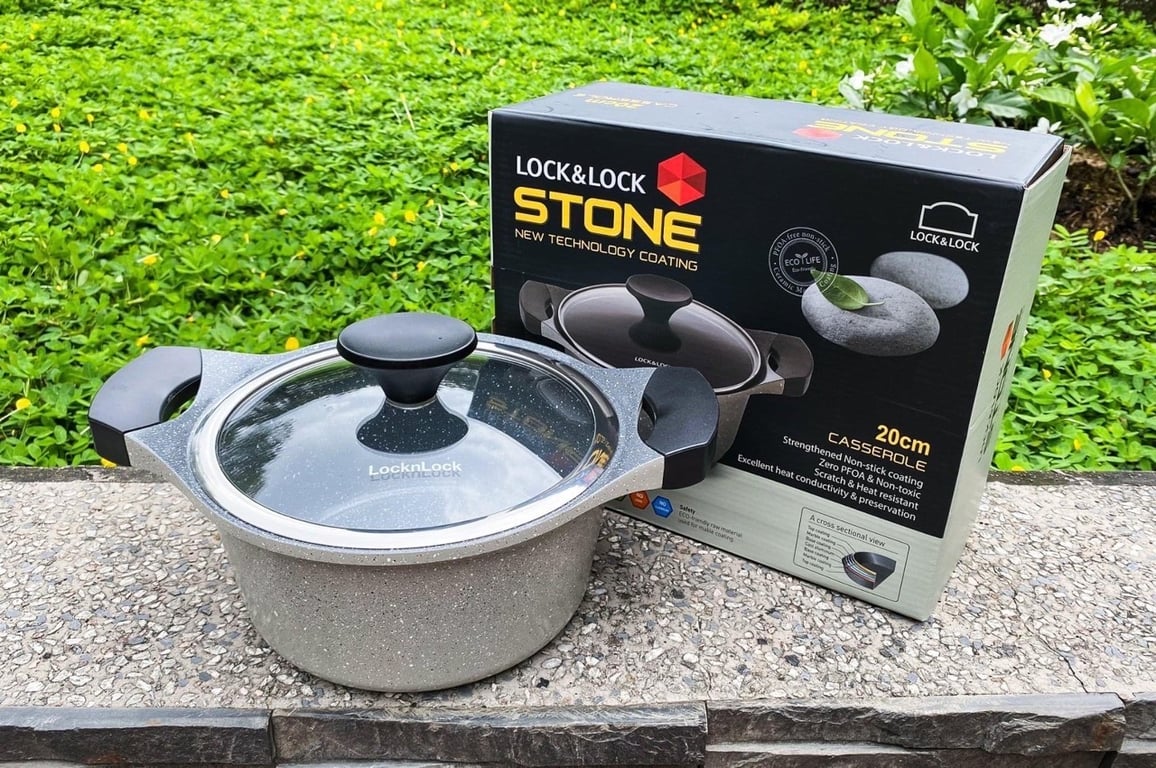 Nồi đá Stone cao cấp 20cm Lock&Lock LCA6202D