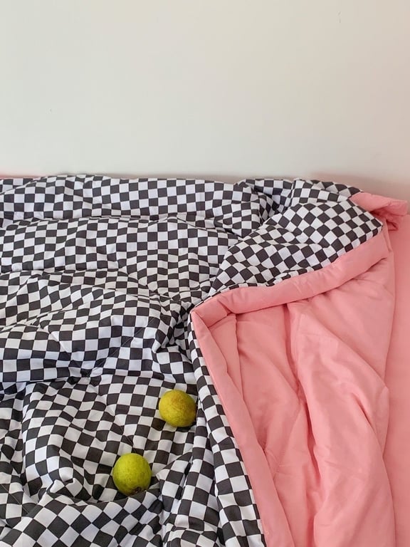 Set tiêu chuẩn 4 món đũi kẻ Basic chăn, ga, gối