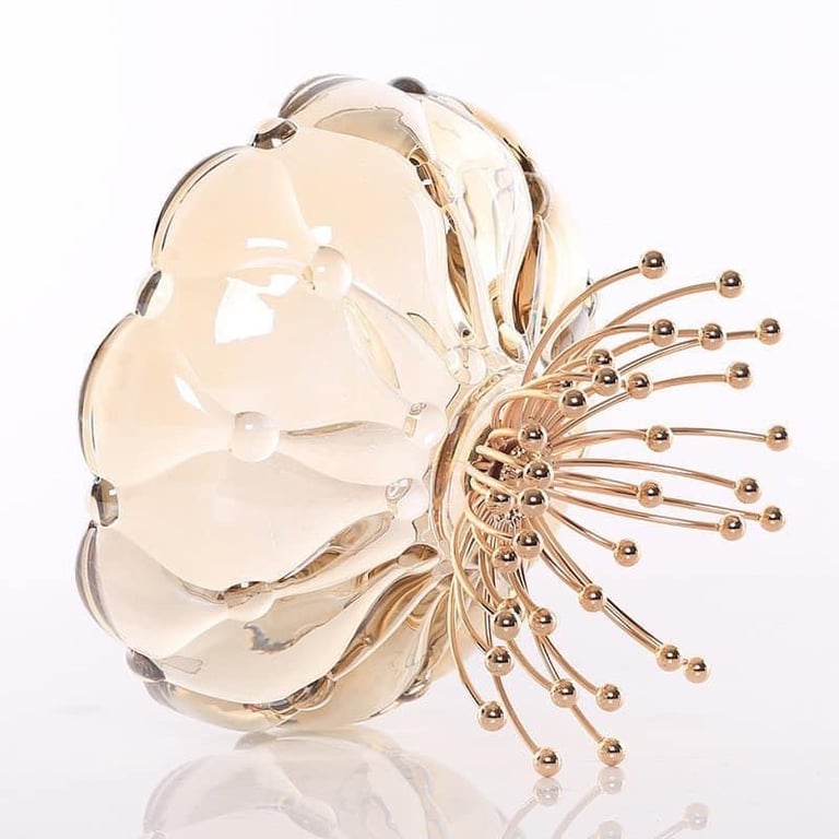 Đĩa thuỷ tinh pha lê hình đoá hoa